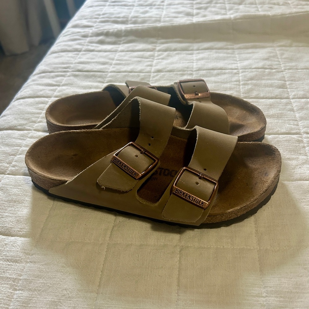 Birkenstock Beige Double-Strap Sandals - 38